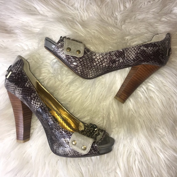 naughty monkey Shoes - Naughty Monkey gorgeous snake print heels